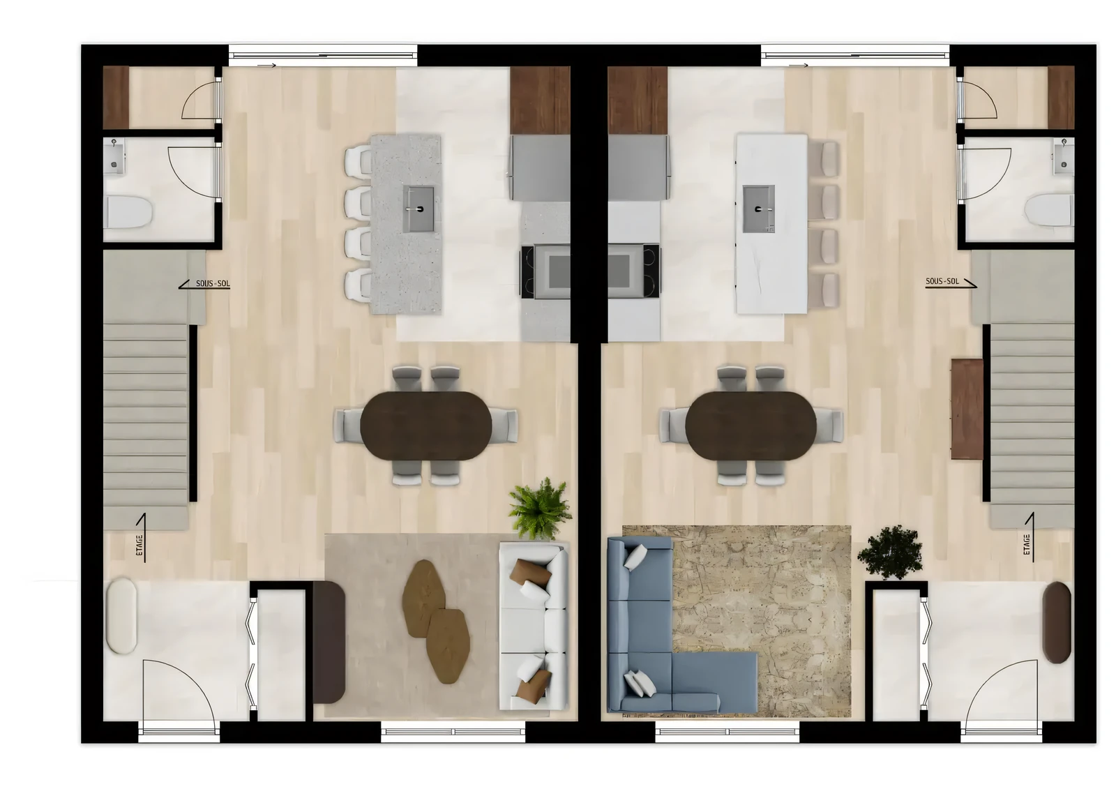 Plan d'aménagement du rez-de-chaussée, Beauport